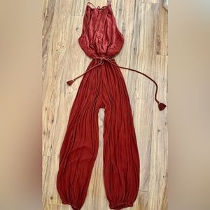 Anthropologie Elevenses jumpsuit.